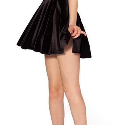 Design 3060 - Black Velvet Cocktail Dress