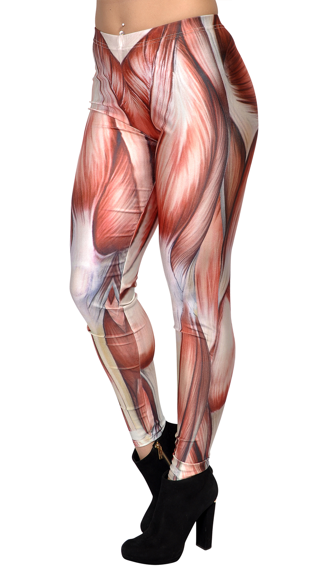 Muscle print leggings top
